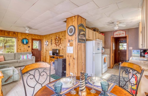 Beverly Beach House | Sweet, Accessible Retro Beach Cottage w/Fenced Yard, Ocean Views from Hot Tub!