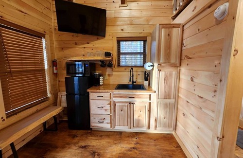 Scio Cabin | Sweet Tree Cabin with Grill Overlooking the Lake in Ohio