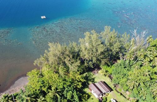 Teahupo'o House | tahiti-bungalow at Teahupoo: beachfront with pountoon and mini pool