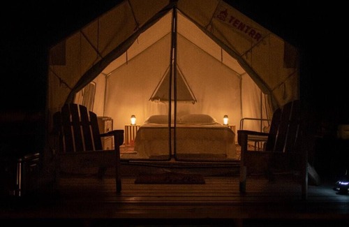 May RV Rental | Tentrr Signature Site - Texas 1873 - Coleman Cooking Site