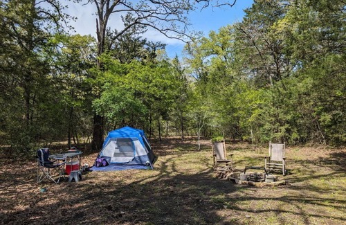 Elmo RV Rental | Texas Safari Camp-Family Friendly Tent Sites w/Fishing,Paddling,Swimming&Hiking