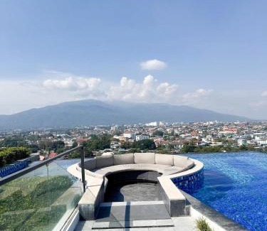 Chang Khlan Apartment | The Astra Sky River 1521 - Deluxe 1BR, City View, Rooftop Infinity Pool