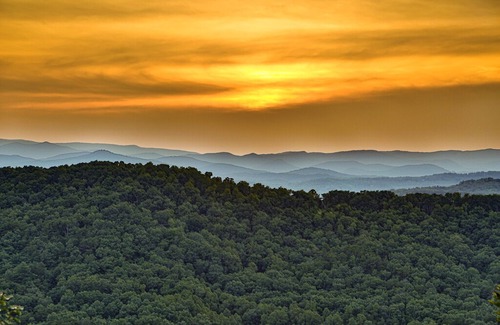Blue Ridge Cabin | THE BEST FOR US Elegant Rustic Mountain Top Rental in Deer Crest with Spectacular Sunset and View.