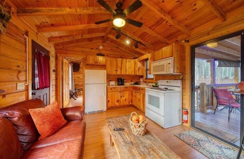 Blairsville Cabin | The Breakaway - Hot tub and fire pit