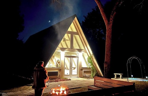 Canton House | The Casa Luna - Boho A-frame House w/Pool & Hot Tub, Casa Luna - Boho A-frame House w/Pool & Hot T
