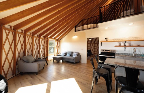 Garden City RV Rental | The Cisco Yurt - Rustic. Modern. Spectacular. Sleeps 12.