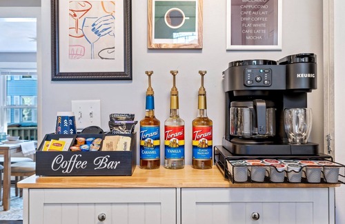 Southern Coast Apartment | The Downtown Den - King Bed, Dog Friendly, Fire Pit, Parking, Family Friendly