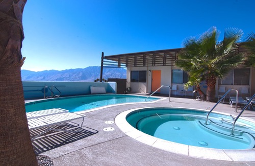 Desert Hot Springs Apartment | The Getaway 1BR #4: Pool, Mountain View, Kids/Pets welcome