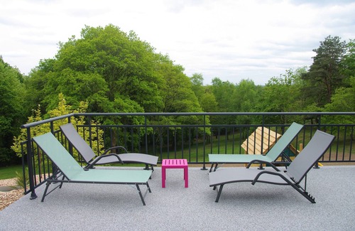 Priziac House | The Gîte de la Marion and its indoor swimming pool
