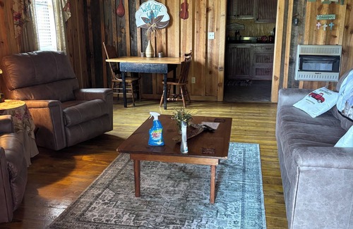 Mountain View Cabin | The Hilltop Cabins - Music Room