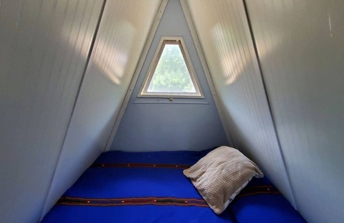 Bitely House | The Minnow Pad A-Frame (kayaks/ pontoon included)