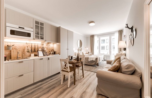 Prague 9 Apartment | The new studio in Prague with Free parking +Netflix. Near O2 Arena, mall Harfa