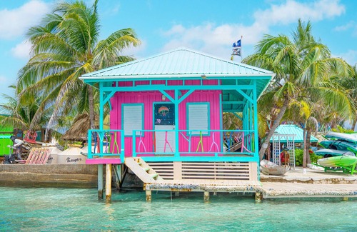 Placencia Cabin | The Pink Seahorse Cabana at King Lewey's Island Resort, Placencia Cayes, Belize