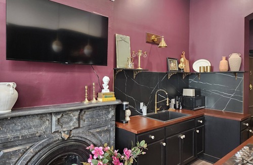 Akron Apartment | The Plum Parlor - Moody Victorian Studio with Timeless Charm