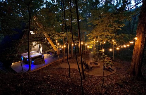 Nelsonville Cabin | The Raven A-Frame - Modern Woodland Retreat near Hocking Hills and OU Campus