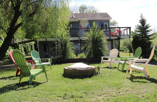 Duncans Mills House | The Red Gate: Riverfront Home, Hot Tub, Kayaks, Canoes, Views