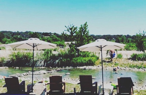 Llano House | The Rock Stack: Ruggedly luxurious 3 bedroom, 3 bathroom on the Llano River
