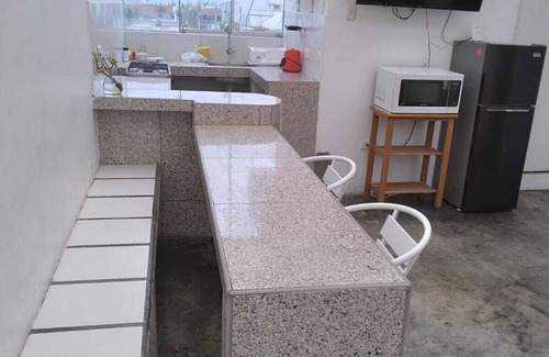 Punta Hermosa Apartment | The Viewing Point: Next to the grill zone with a great view of the ocean horizon