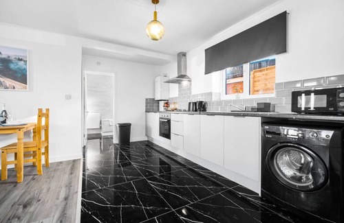 Cradley Heath Apartment | There is 1 bedroom with 1 small double bed, able to comfortably accommodate 2 guests.