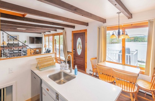 Littleton House | This newly renovated lake house is the perfect year-round getaway.
