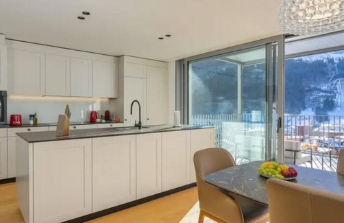 Engelberg Apartment | Three Bedroom Apartment With Mountain View