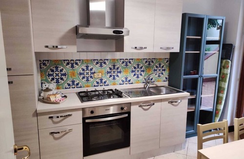 Campobello di Licata Apartment | Three rooms furnished and air-conditioned with a garden and terrace
