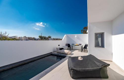 Perissa Villa | Thrilling Santorini Villa Villa Gauche 2 Bedrooms Furnished Sun Terrace With Private Heated Pool Perissa