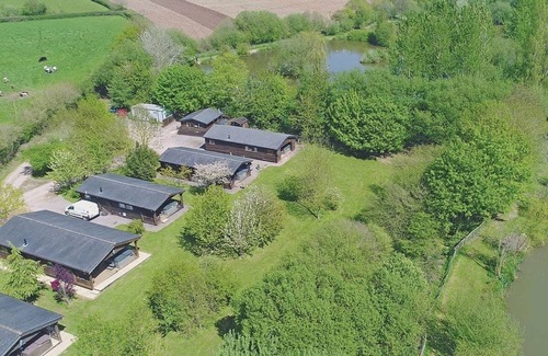 Cullompton Ski Chalet | Timber lodge with one double and one twin.