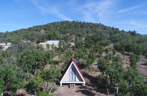 Fairview Cabin | Tiny A-Frame and 6 acres for camping up in the mountains.