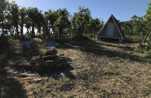 Fairview Cabin | Tiny A-Frame and 6 acres for camping up in the mountains.