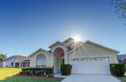 Orange Tree Villa | Totally Private backyard for relaxing in the pool and hot tub.