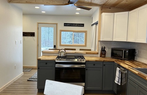 Rudyard Cabin | Totally remodeled cabin, a street from the snowmobile/ORV trail with parking.