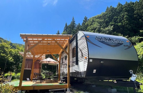 Fujikawaguchiko RV Rental | Trailer House46 people plan/Minamitsuru District Yamanashi