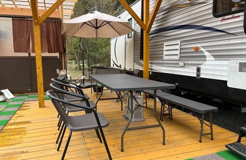 Fujikawaguchiko RV Rental | Trailer House46 people plan/Minamitsuru District Yamanashi