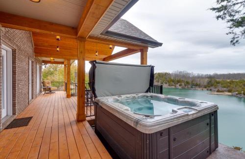 Columbia House | Tranquility Lake Getaway with Hot Tub on 27 Acres!