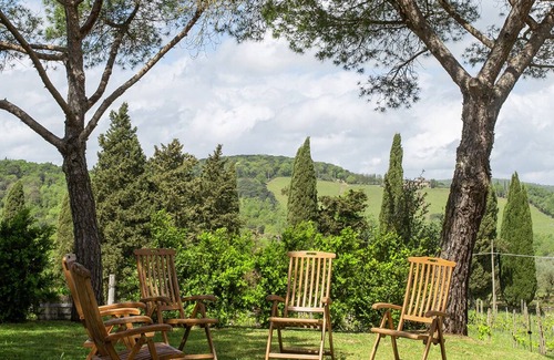 Castelnuovo Berardenga Cottage | Traumblick in die Toskana vom Landhaus mit Pool auf Hügel zw. Siena u. Florenz