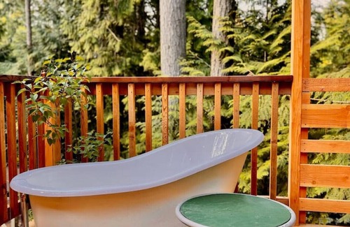 Regional District of Nanaimo Cabin | Treehouse for 10 with Expansive Outdoor Living Space
