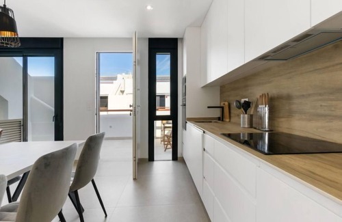 Santiago de la Ribera Apartment | Tropical Beach Penthouse by Interhome