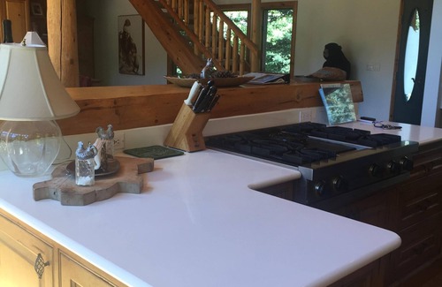 Durango - Purgatory House | True Colorado Log home backing to the river