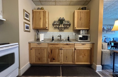 Galena Apartment | Two Bedroom Apartment Overlooking Main Street with One Designated Parking Spot