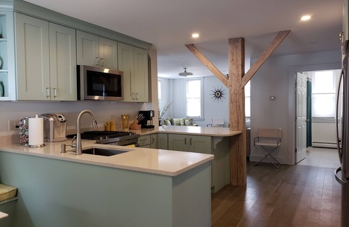 Hallowell Apartment | Two bedroom Mid Century Modern apartment in Downtown Hallowell