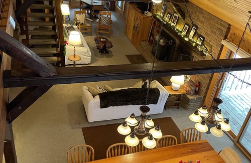 Irons Cabin | Two Lakes Lodge - Large Cozy Cabin on 2 Lakes with Private Beach and 10 acres!