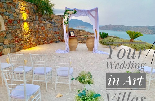 Elounda Villa | Unique villa with breathtaking sea view : Emotion Art Villa