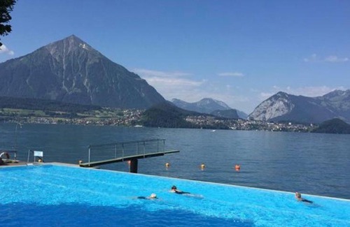 Merligen Apartment | Unterkunft mit Seeblick