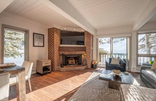 Snowmass Village Apartment | Updated 2BR *TRUE Ski-in/Ski-out*