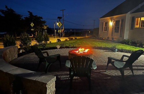 Hyannis House | Updated home with Ocean views, beach, central air, firepit & outdoor shower!
