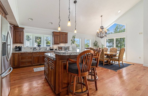 Silver Lake House | Upscale Lakefront Oasis: Private Dock, Dune Views, Firepit!