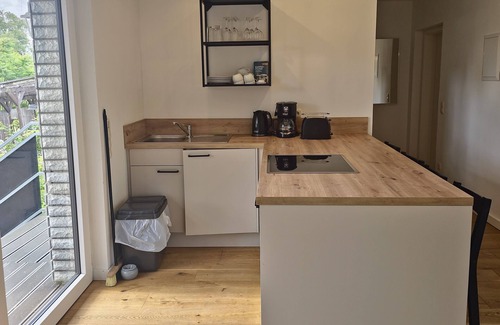 Neeberg House | Vacation apartment 4 - Schwalbennest: comfort, dog welfare with a view of the Achterwasser