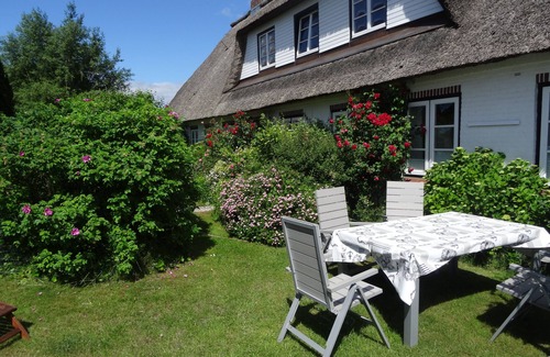 Pommerby Apartment | Vacation by the sea in a thatched house: WLAN free, garden, sauna from 2022, fireplace