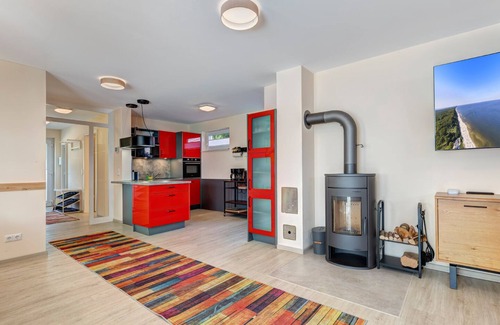 Koserow House | Vacation home approx. 800m from the sea with 6 bedrooms, sauna and fireplace